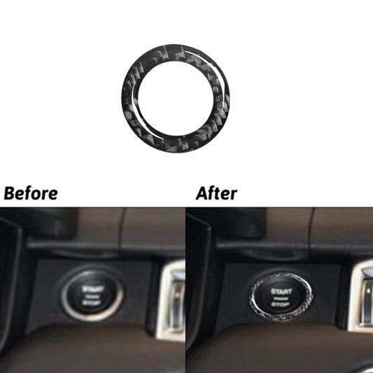 Carbon Fibre Ignition Button Trim For Land for Range Rover Sport 2014-2017