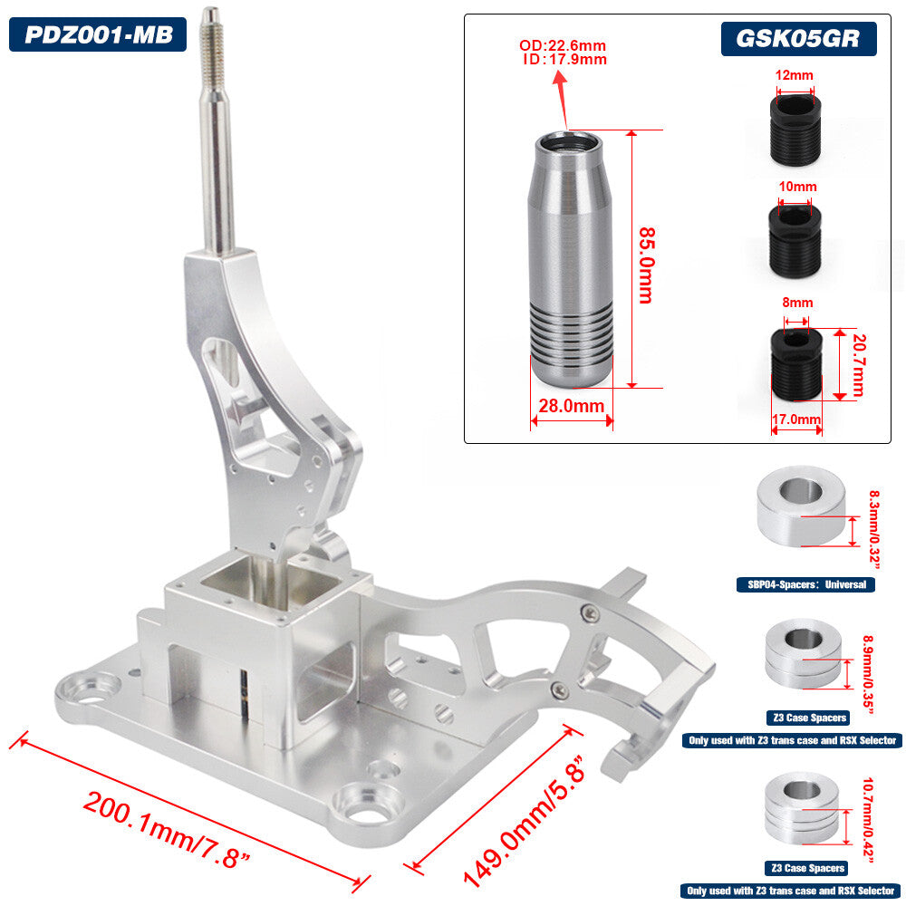 K20 K24 Shift Box RSX Type-S Billet K-Series Swap for Civic Shifter Gear Shift Knob