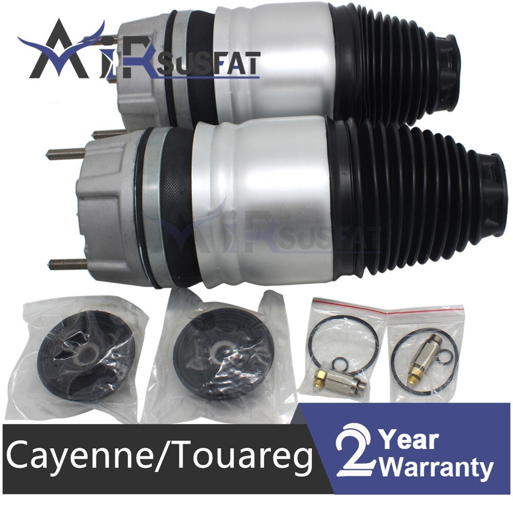 Front Pair Air Ride Suspension Spring Bags for Porsche for Cayenne Touareg 2011-2018