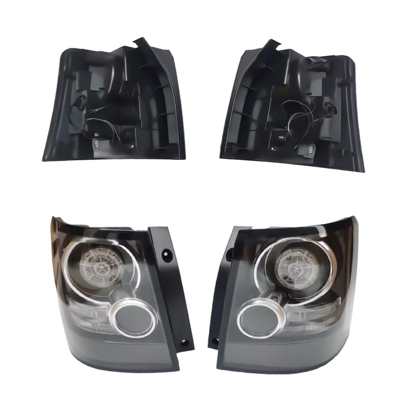 Pair Tail Light LED Smoked Brake Rear Lamp For Land for Range Rover Sport 2005-2013