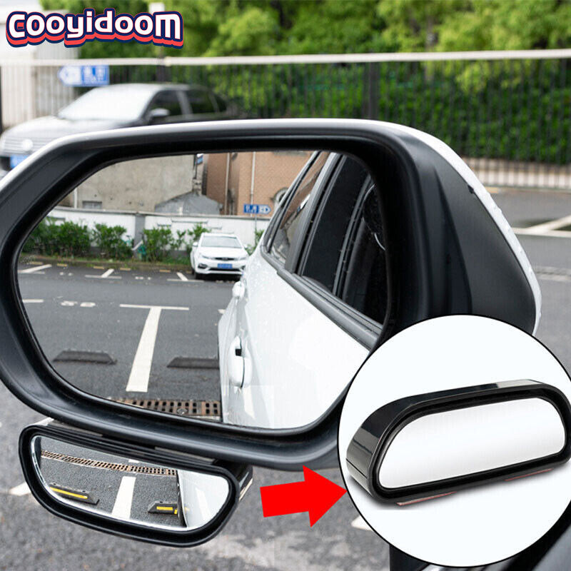 2x Panoramic Car Blind Spot Side Rear View Mirror Stick on 360 Wide Angle Tow