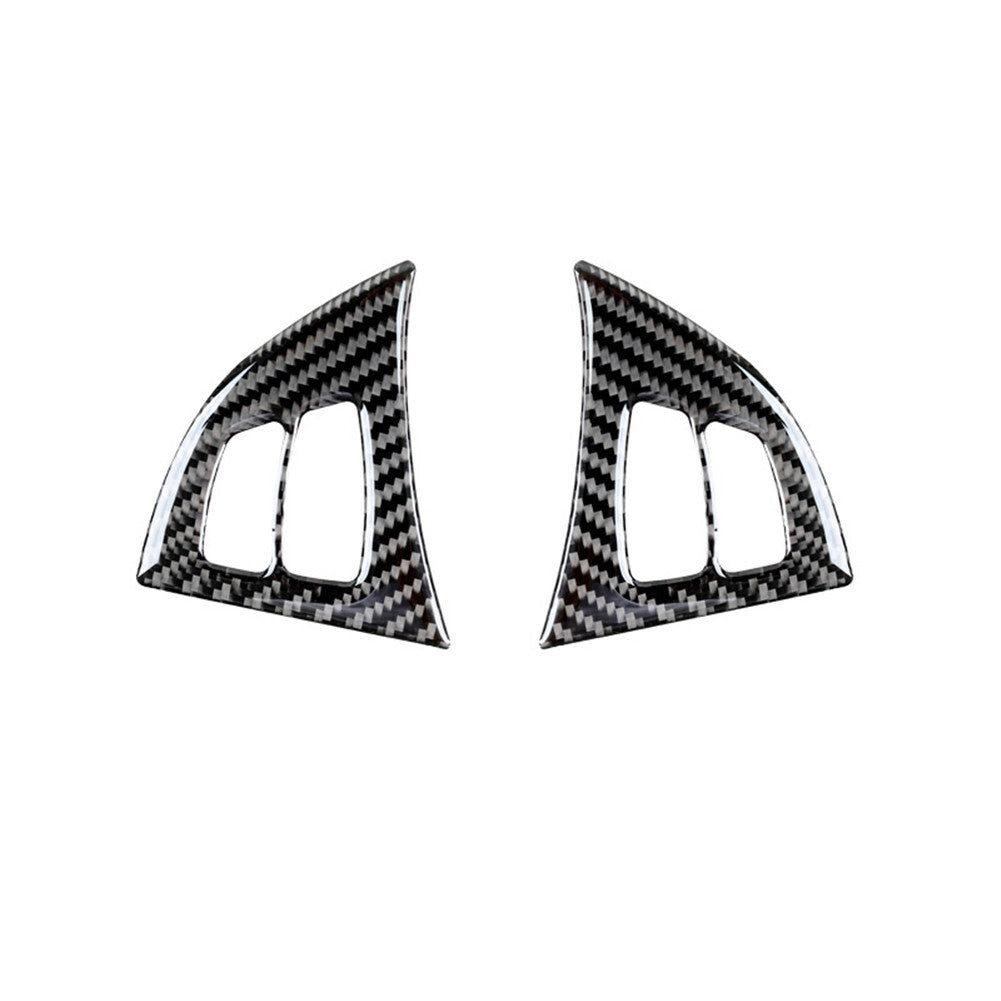 2PCS red carbon fiber steering wheel frame trimming for BMW X5 E70 X6 E71 2008-2013