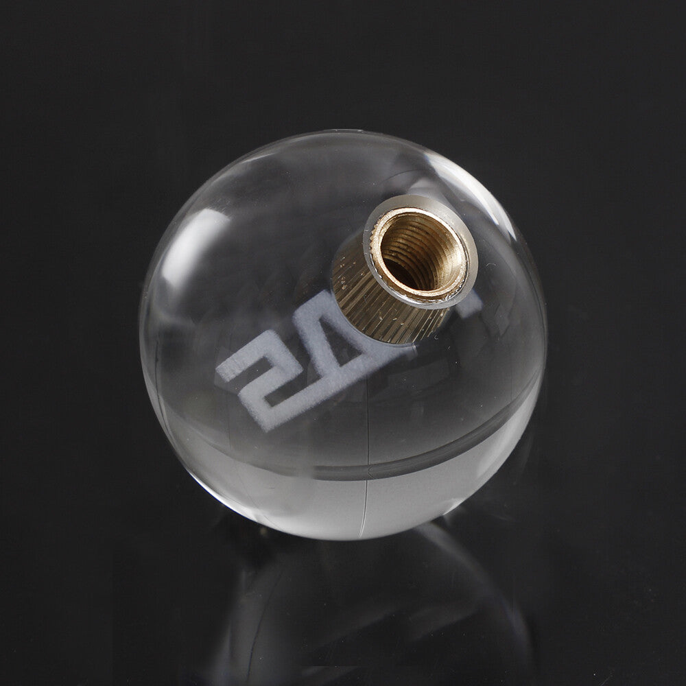 Universal for Manual Gear Crystal Clear Glitter Round Ball Shift Knob Shifter