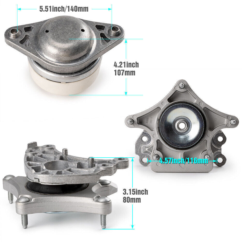 3x 2042402017 Engine Motor Transmission Mount for Mercedes-Benz E350 2010-2016