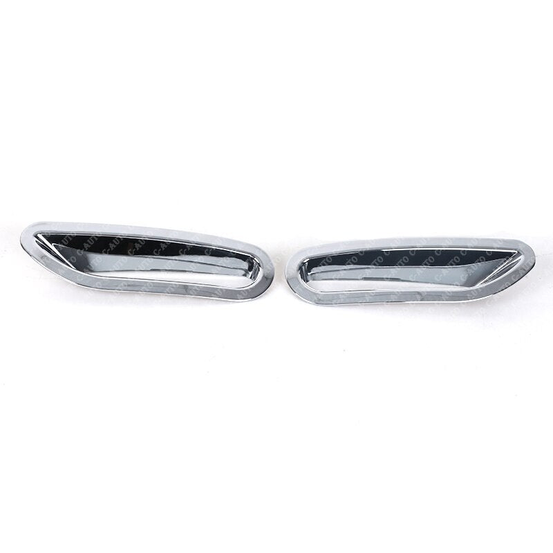 Pair Chrome Silver Rear Fog Lamp Cover for Nissan Rogue X-Trail (T32) 2014 2015