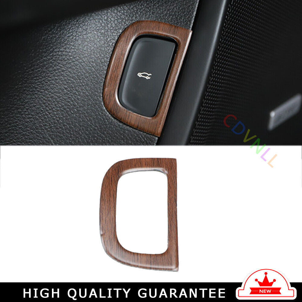 Car Back Door Tailgate Switch Cover Trim Fit for Cadillac CT6 2016-20 Wood Grain