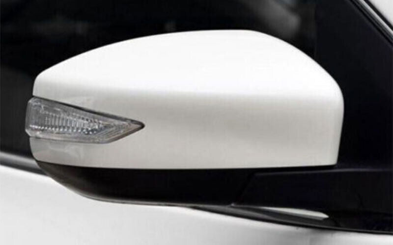 for Nissan Sentra 2013-2019 Pearl White Rear View Side Door Mirror Cover Trim 2X