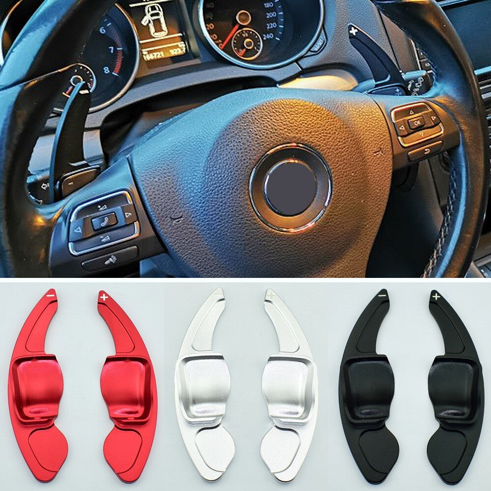 Aluminum Steering Wheel Shift Paddle Shifter Extension for Volkswagen for Golf 6