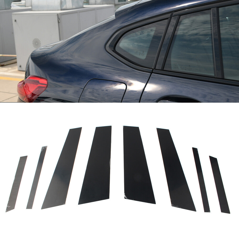 8Pcs Car Window Central Middle Column B C Pillar Post Trims for BMW X4 G02 19-21