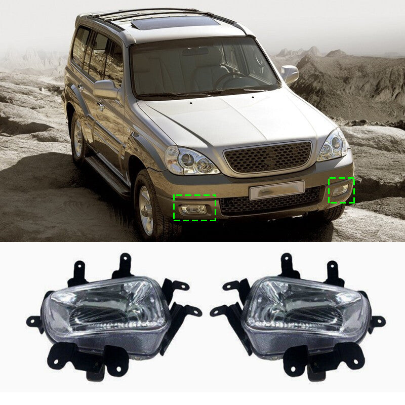 for Hyundai Terracan 2.4 2.9 2001 2002-07 Front Bumper Fog Lamp With Bulb Pair