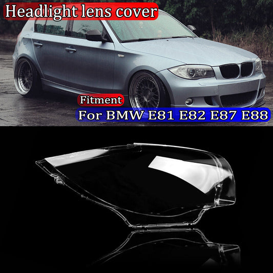 Headlight lens cover for BMW E81, E82, E87, E88, and 1 Series 2003-2011