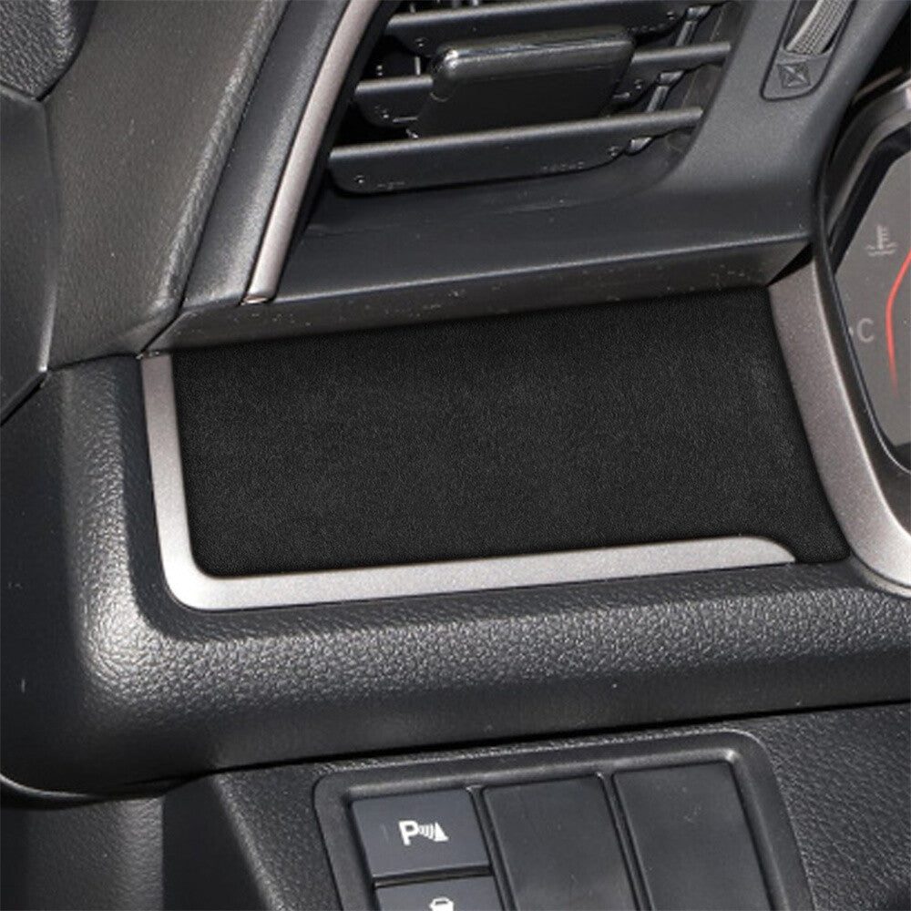 Suede Black Gray Driver Side Center Console Panel Cover for Honda for Civic 2016-21