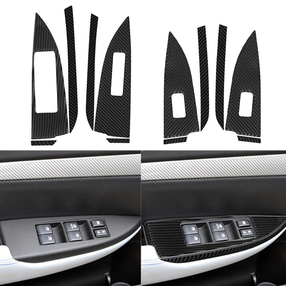 Carbon Fiber Door Window Lift Console Cover for Subaru Legacy Outback 2010-2014