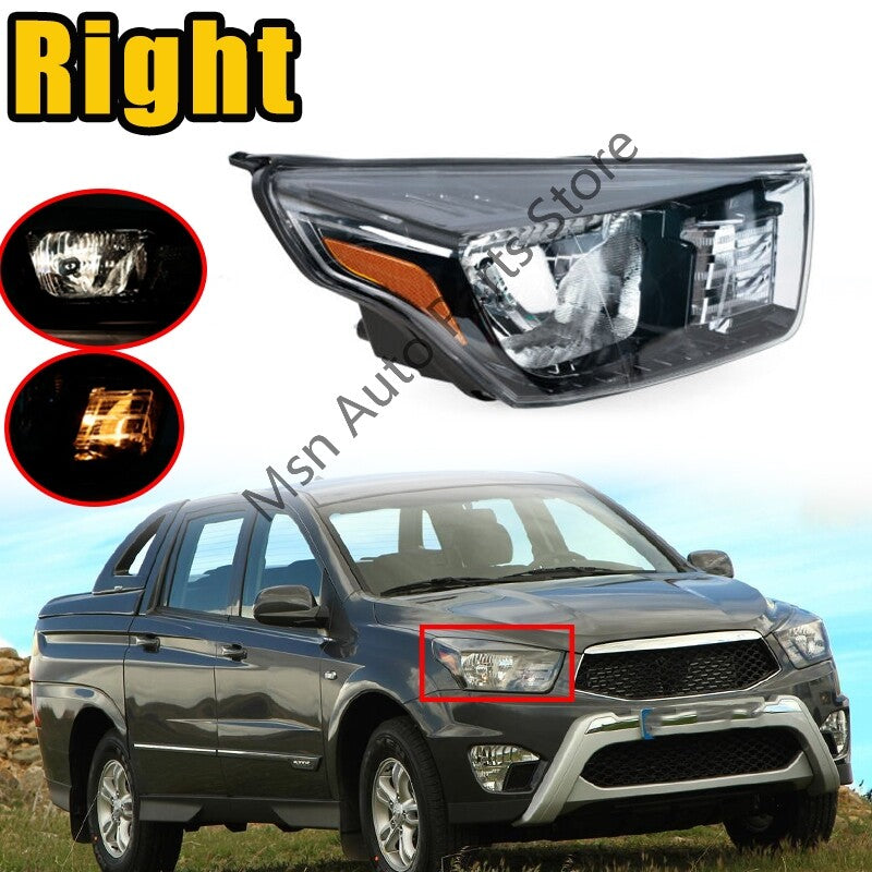 Right For 2013-2023 for Ssangyong Actyon Sport Headlights Running Light Assembly