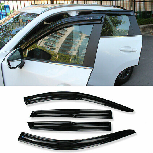 for Mazda CX-5 2012-2016 Black Window Visor Vent Sun Shade Rain Guard Door Visor
