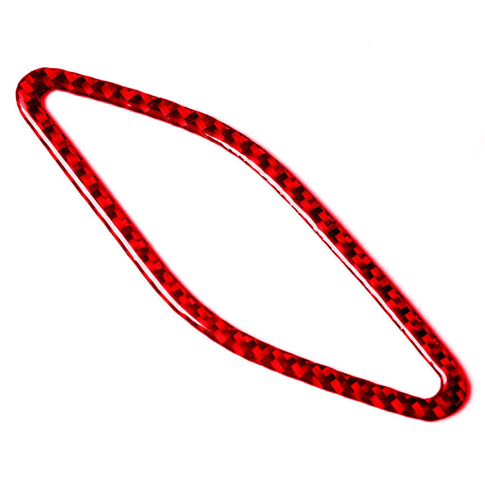 2Pcs Red Carbon Fiber Door Speaker Cover Trim for BMW 6 Series F12 F13 2011-2018