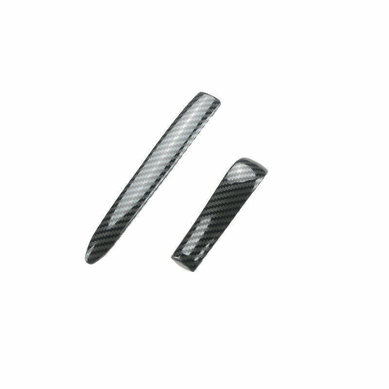 Gear Shift Knob Head Cover Trim 2 for Honda Accord 2008-2013 Steel Carbon Fiber