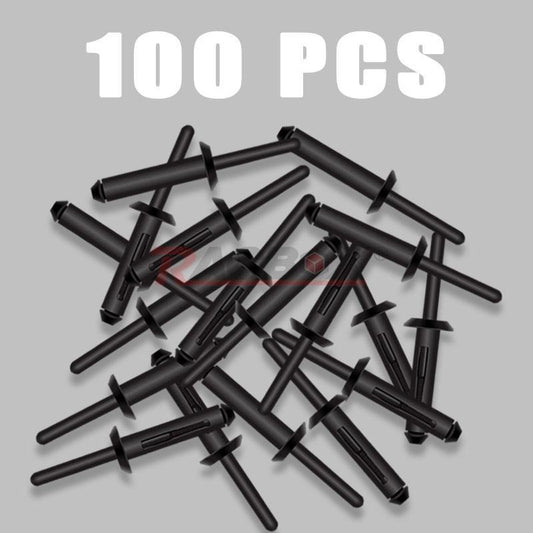 100 Rivet Clip Retainer Bumper Fastener for Ford GM for Chrysler for Jeep for Wrangler