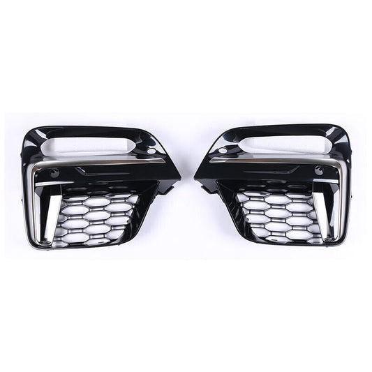 for BMW X3 X4 G01 G02 2018-2021 Car Front Fog Light Lamp Cover Grille Decor Set