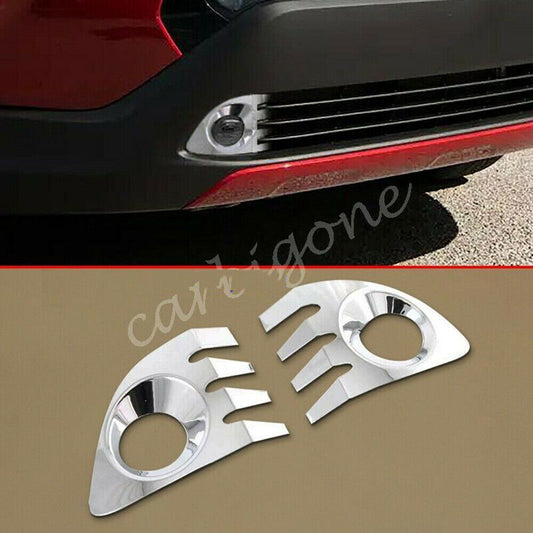 2P Chrome Car Front Fog Light Lamp Cover Trim for Toyota for Corolla Cross 2020-2023