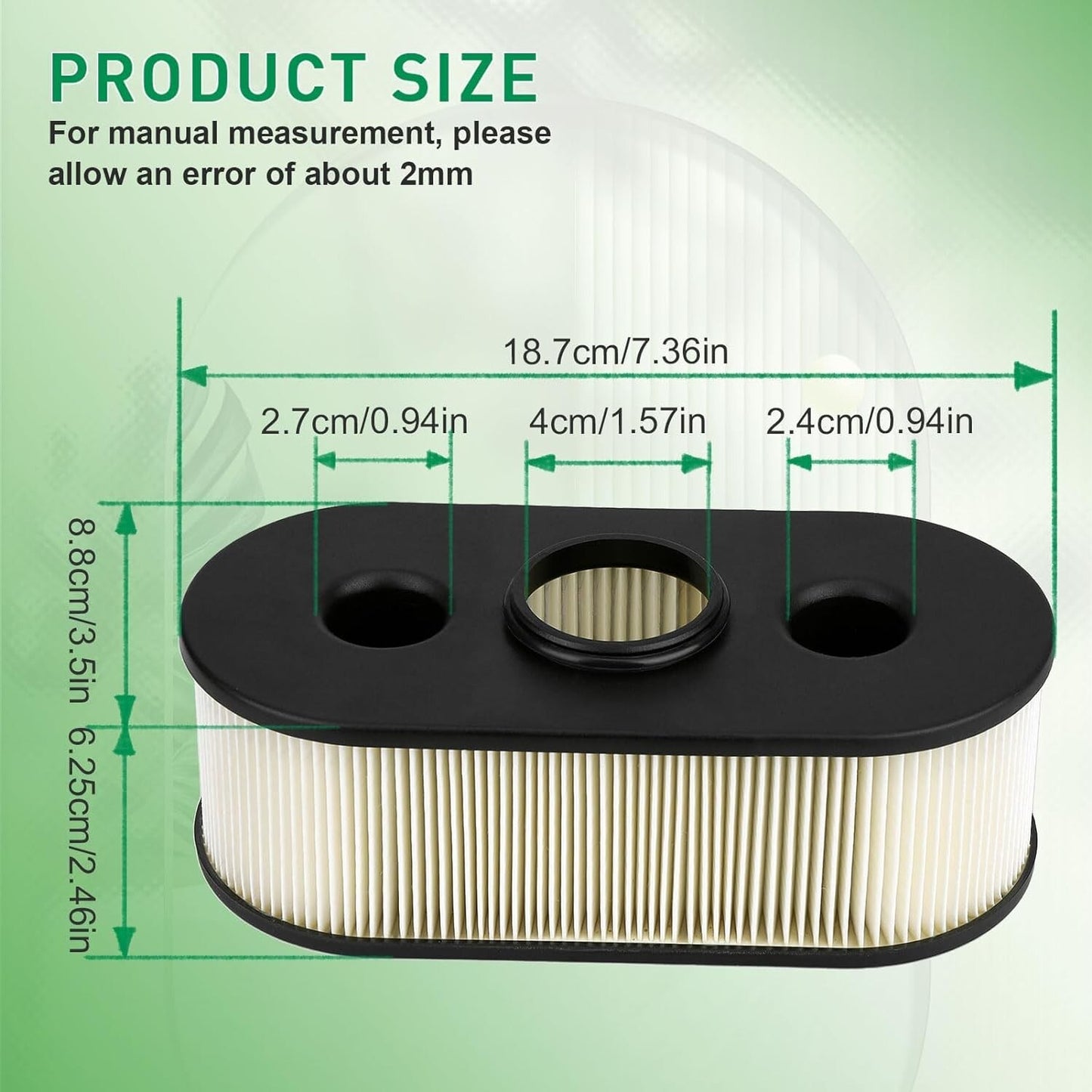 Air Filter for Kawasaki FH381V FH430V FH480V FH541V 4 Stroke 13 15 HP Engines