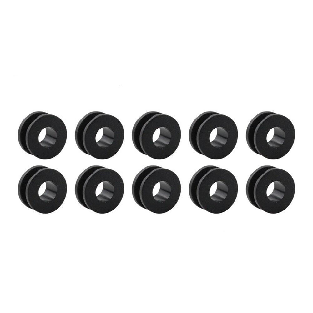 10x Motorcycle Side Cover Fender Circular Plastic Rubber Ring Accessories Set