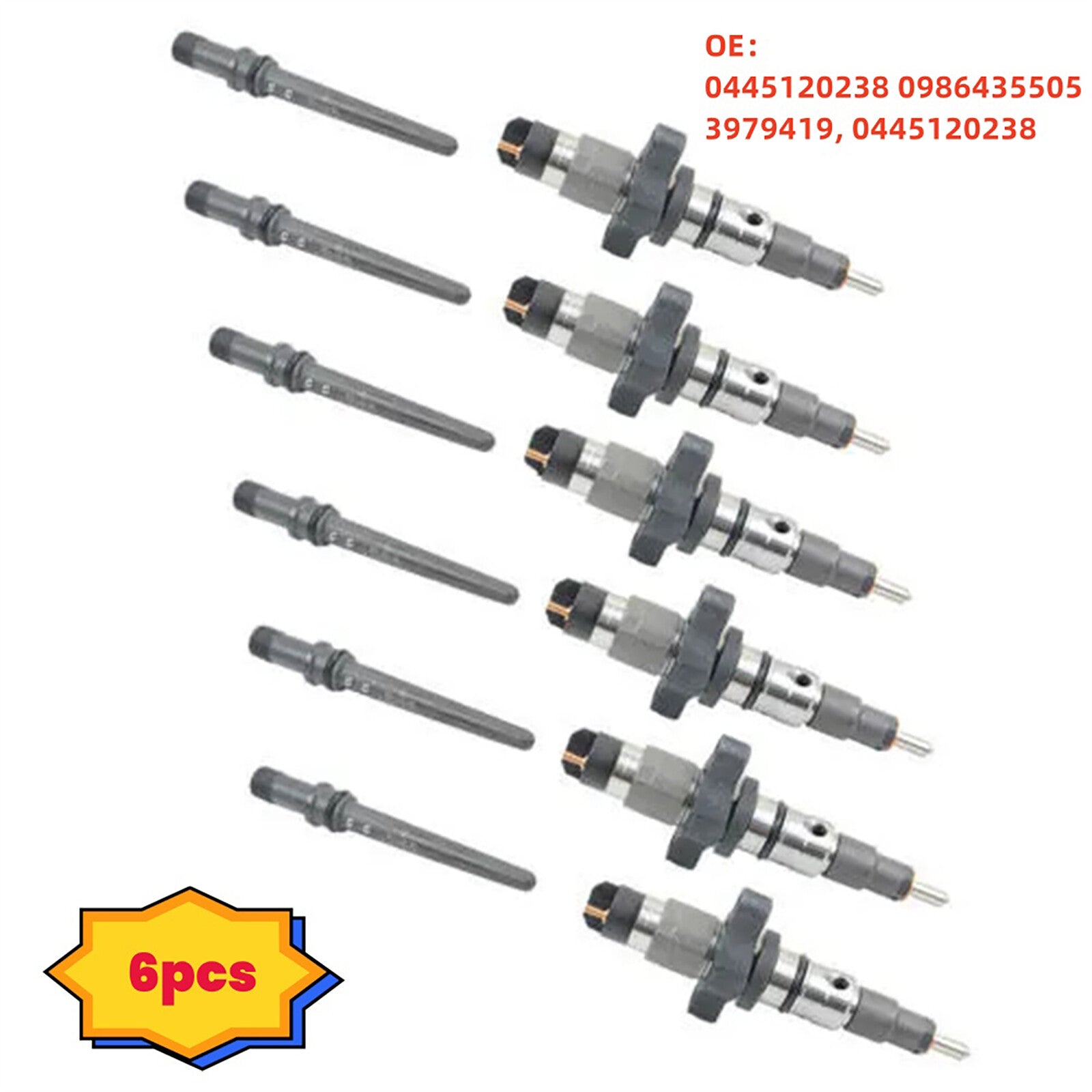 6Pcs/Set Fuel Injectors Accessories for Dodge Pick-up for Ram Trucks Diesel Engine