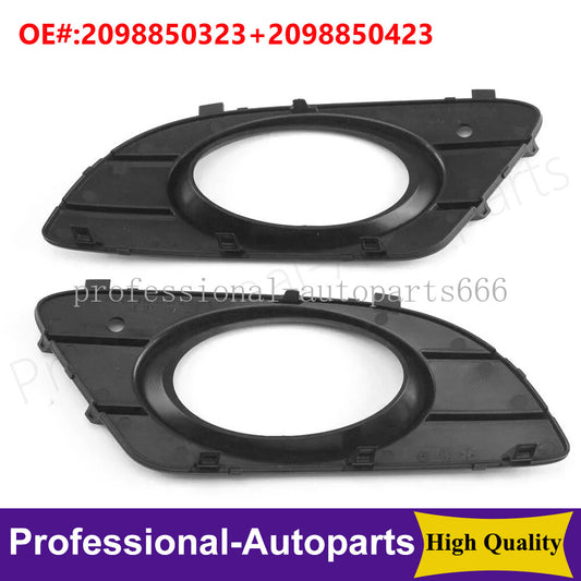 Front left and right bumper fog light protectors for Mercedes-Benz CLK W209 (2005 - 09-)