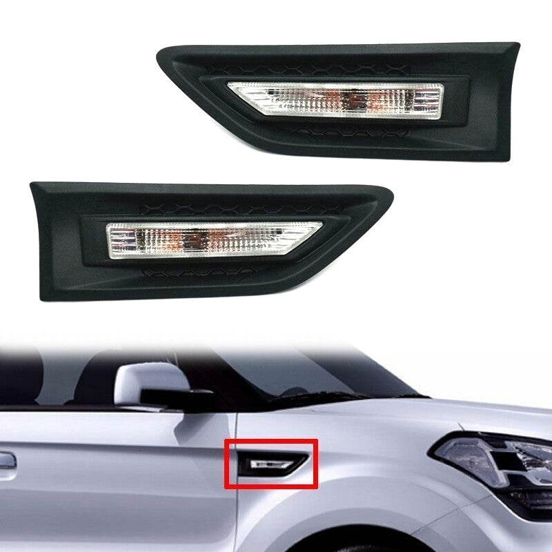 Pair for Kia Soul 2010- 2013 Front Fender Garnish Molding 877712K100 877722K100