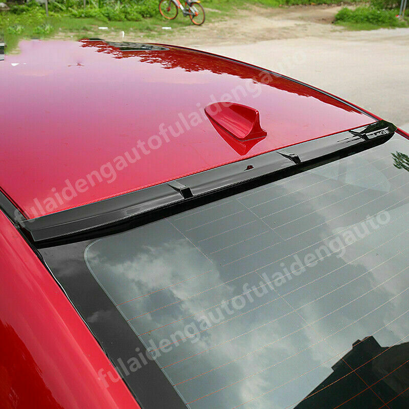 For Mazda3 Axela Sedan 2014-2018 Black Rear Window Roof Spoiler Visor Wing Cover
