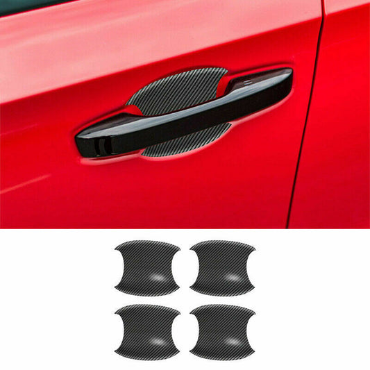 Carbon fiber outside door handle cover trims abs for Honda for Civic 11th 2022-2023