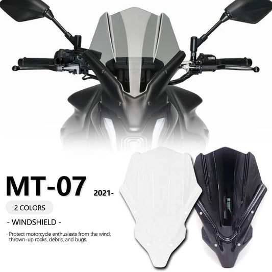 for Yamaha MT-07 2021- Dirt Bike Wind Windshield Deflector Protector WIND Screen