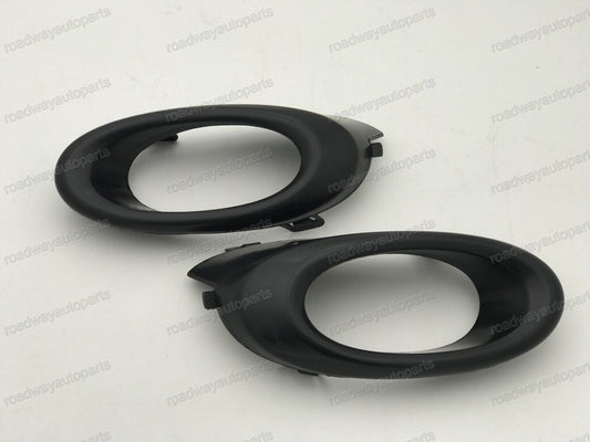 1Pair Black Front Fog Light Trim Cover Bezel Fit for Honda for Civic Sedan 2013-2015