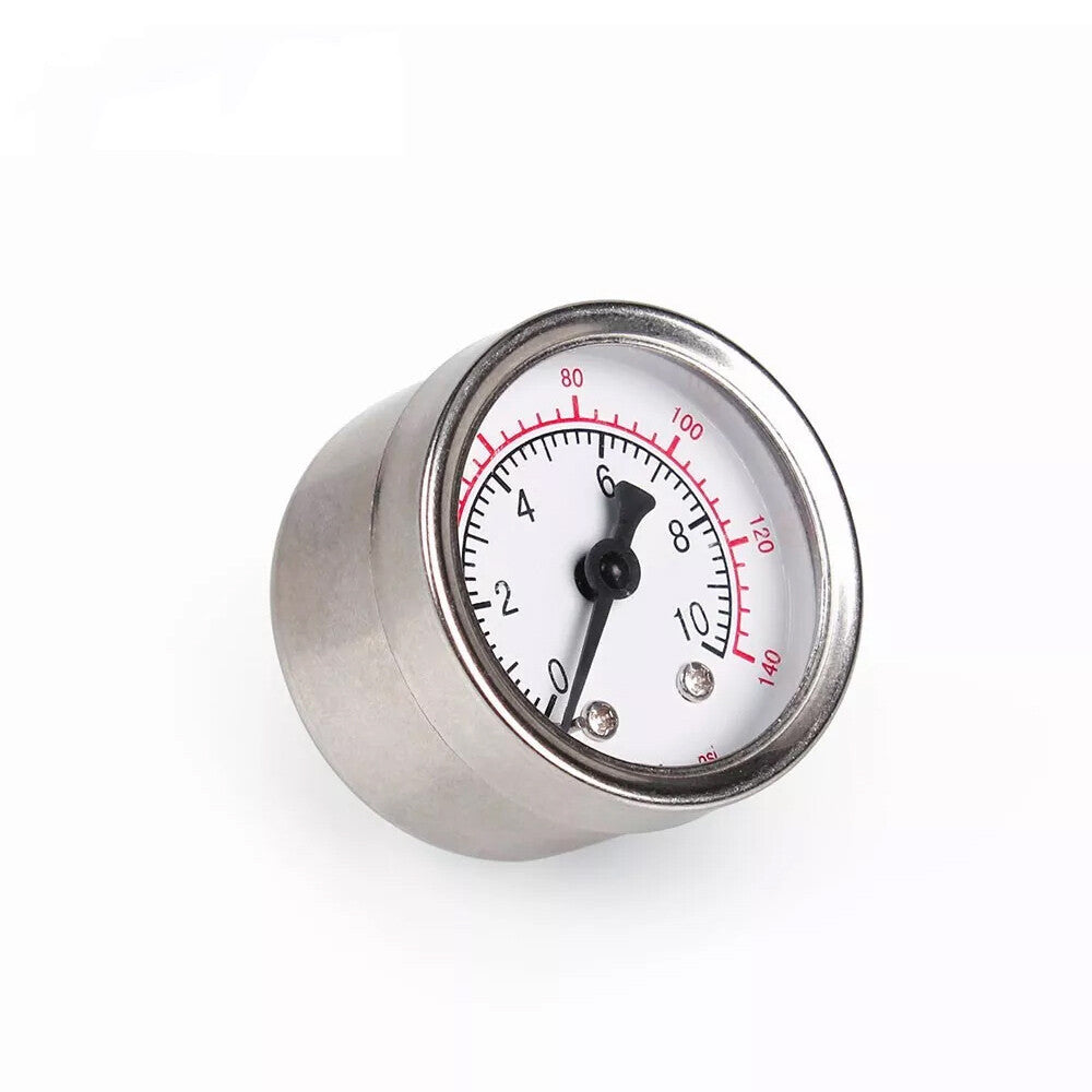 Fuel Pressure Gauge Liquid 0-140psi Oil Pressure Gauge 1/8 NPT