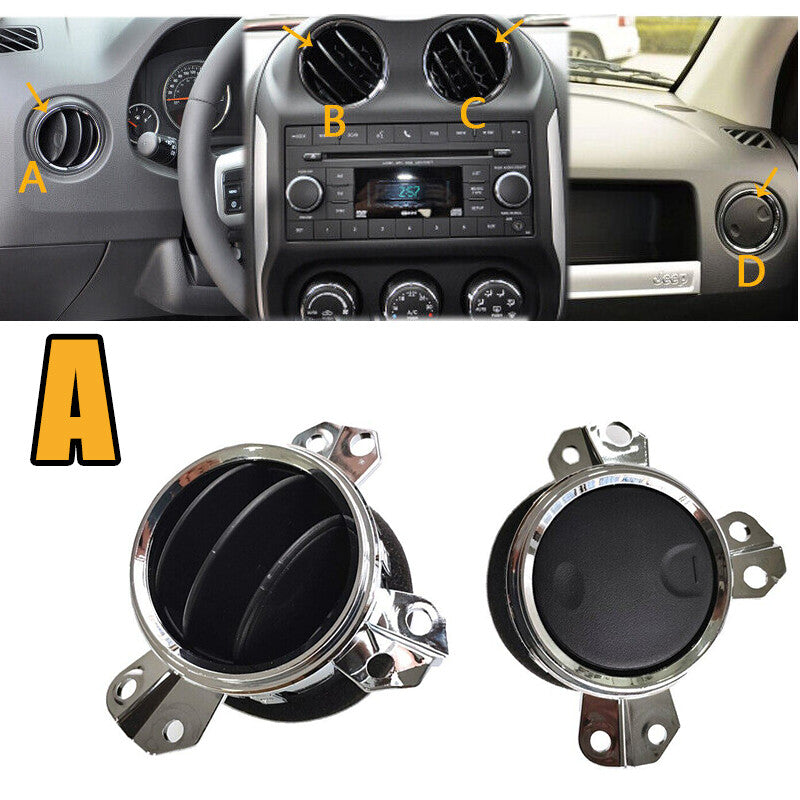 Left side for Jeep Compass Patriot 2009-2014 front dashboard air conditioning vent socket
