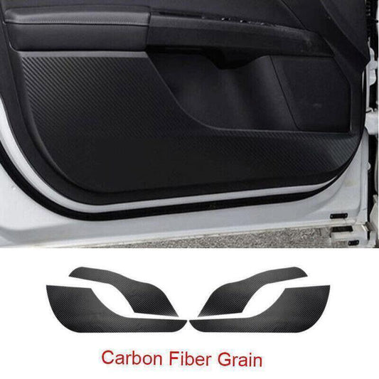 for Ford Fusion Mondeo 13-20 Carbon Fiber PU Leather Door Anti-Kick Guard Pad 4X