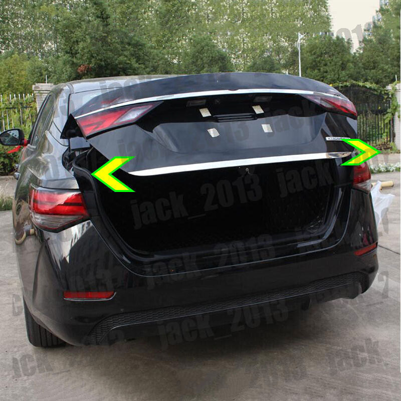 for NISSAN SENTRA 2016 2017 2018 2019 Stainless Car Rear Trunk Lid Cover Trim