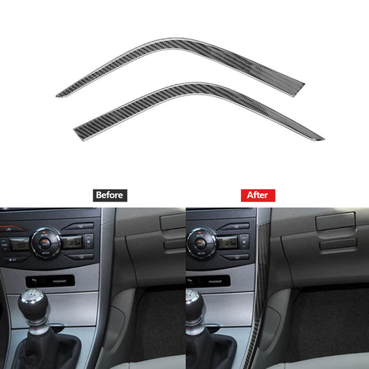Carbon Fiber Gear Shift Side Strip Decor Cover Trim for Toyota for Corolla 2007-2013