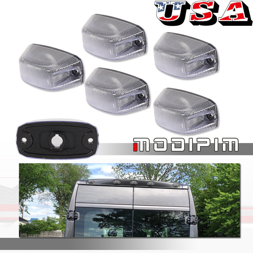 Rear roof cab transparent gap light lens suitable for 14-23 for Ram ProMaster 1500 2500 3500