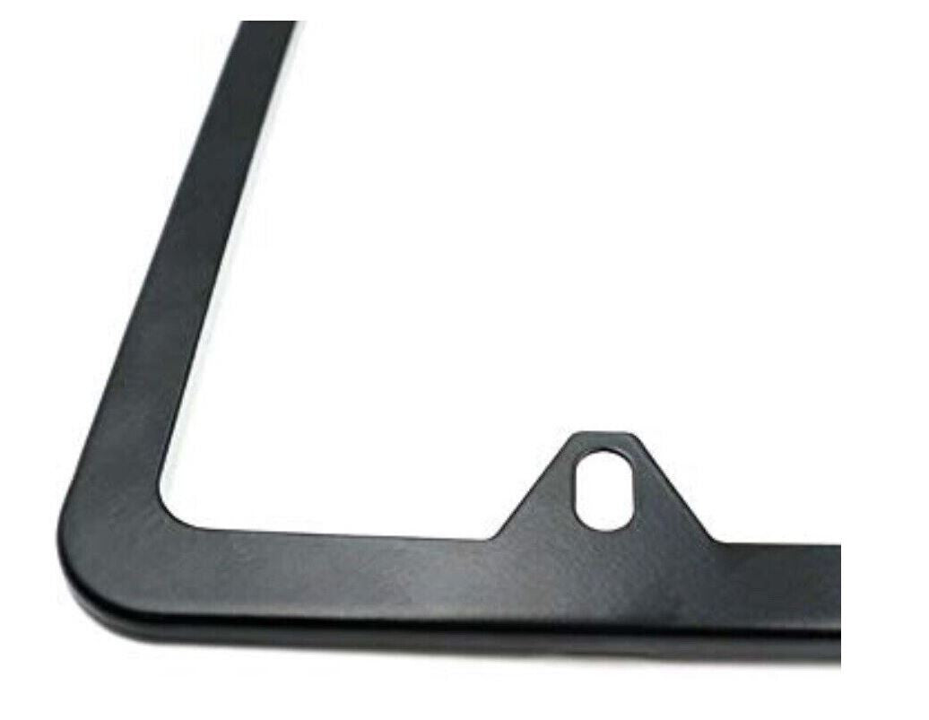 Car license plate frame cover cap trunk ultra-thin metallic black suitable for Volvo