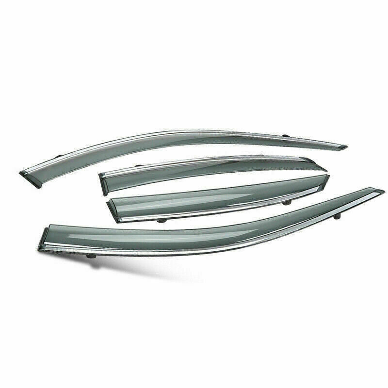 for Honda CR-V 2012-2016 W/Chrome Acrylic Sun Shield Door Window Visor Cover 4x
