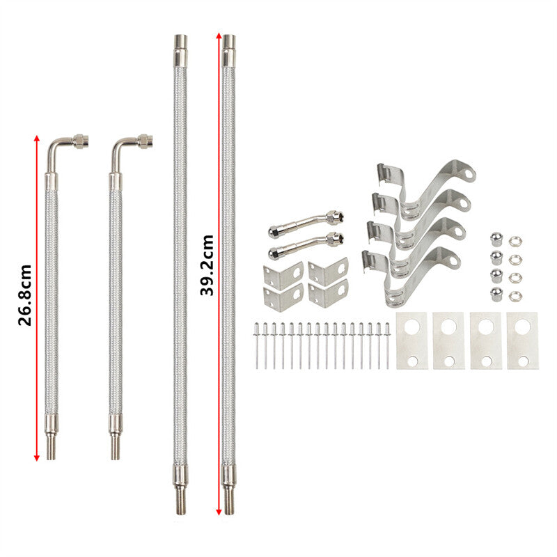 Dually Valve Stem Extenders Adaptor Dual Wheels Tire Valve Stem Extension Kit