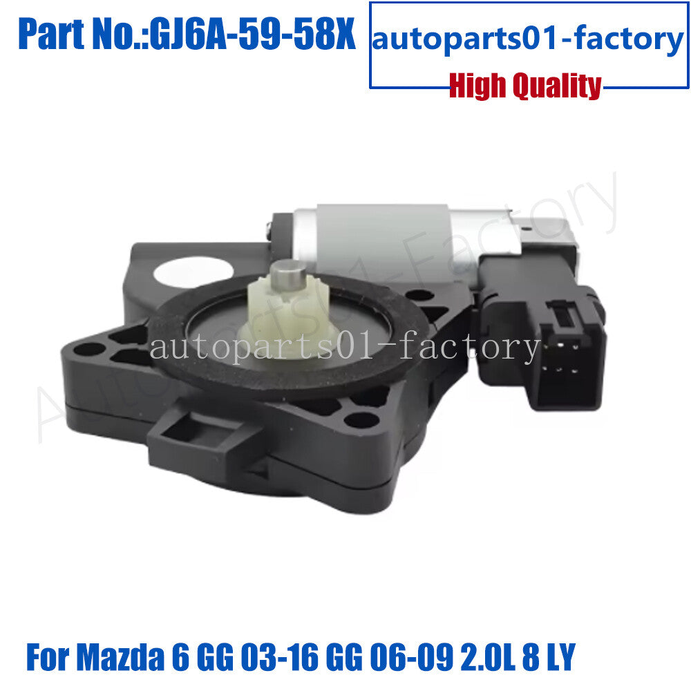 Left Front Power Window Regulator Motor for Mazda 6 GG 03-16 GG 06-09 2.0L