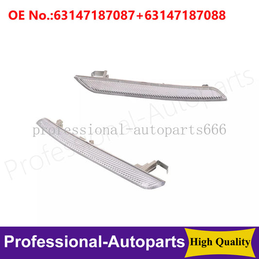1Set Left+Right Clear Front Bumper Side Marker Light for BMW X6 E71 E72 07-14