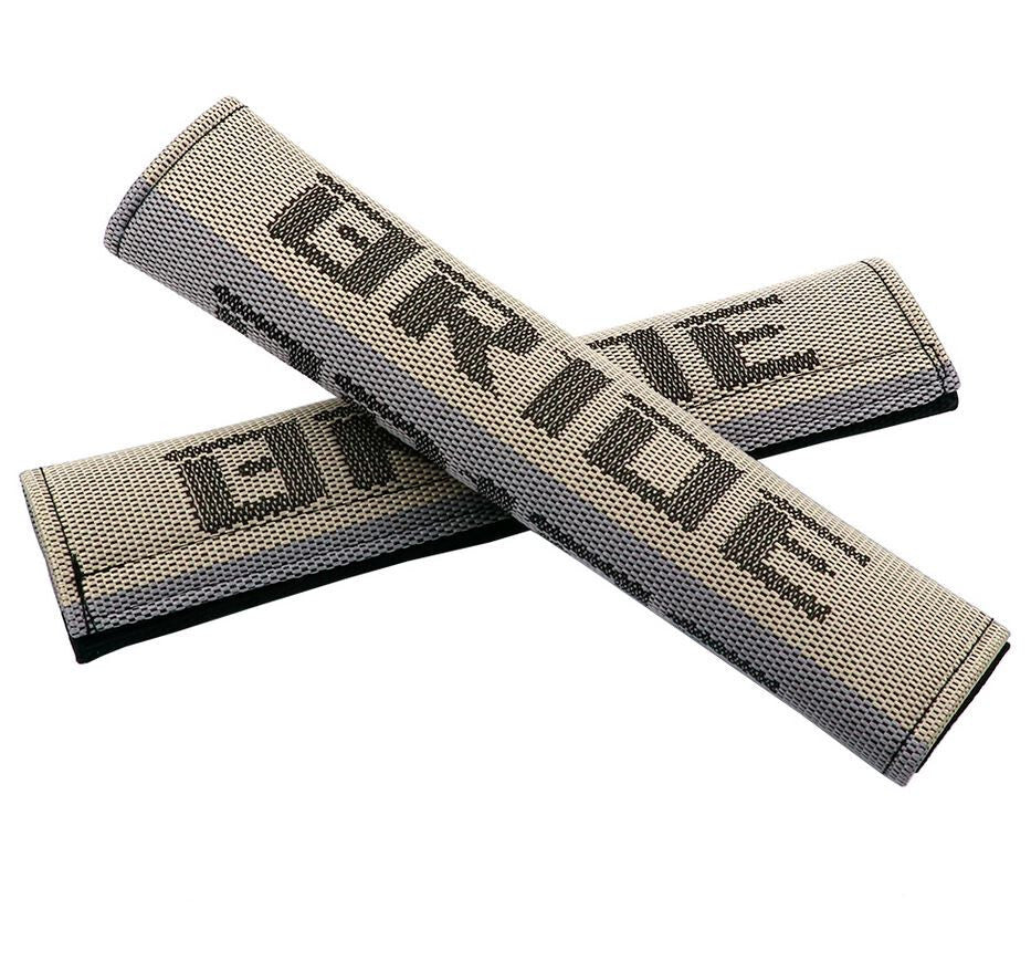 Car seatbelt cover, shoulder strap pad, beige, for brides, suitable for Mazda 2-piece set.