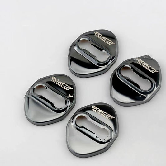 for Mazda CX30 2023 Accessories Car Door Striker Cover Lock Buckle Cap Anti-Rust