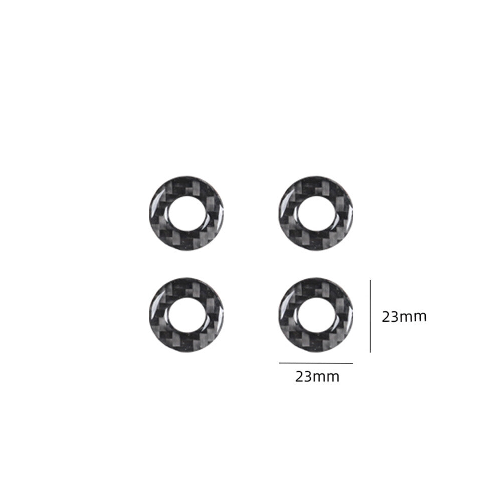 4-Piece Carbon Fiber Inner Door Lock Cover Trim for Chrysler 300 (2015-2022)