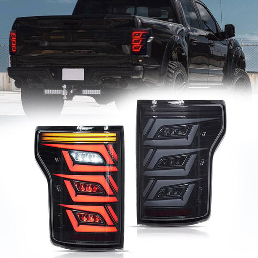 New Smoke LED Tail Lights for Ford F150 2015-2020 Rear Lamp Turn Signal Assembly