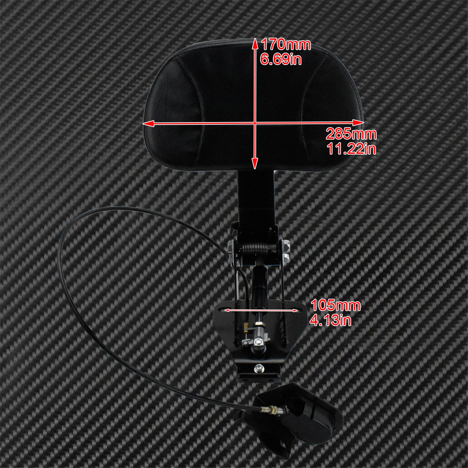 Full Forward Adjustable Rider Backrest Mounting Fit for Harley Touring 2009-2020