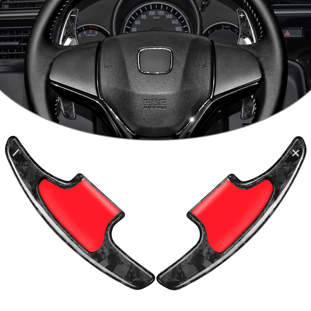 Forged Carbon Fiber Steering Wheel Paddle Shifter Extension Fit for Honda HR-V 16-20